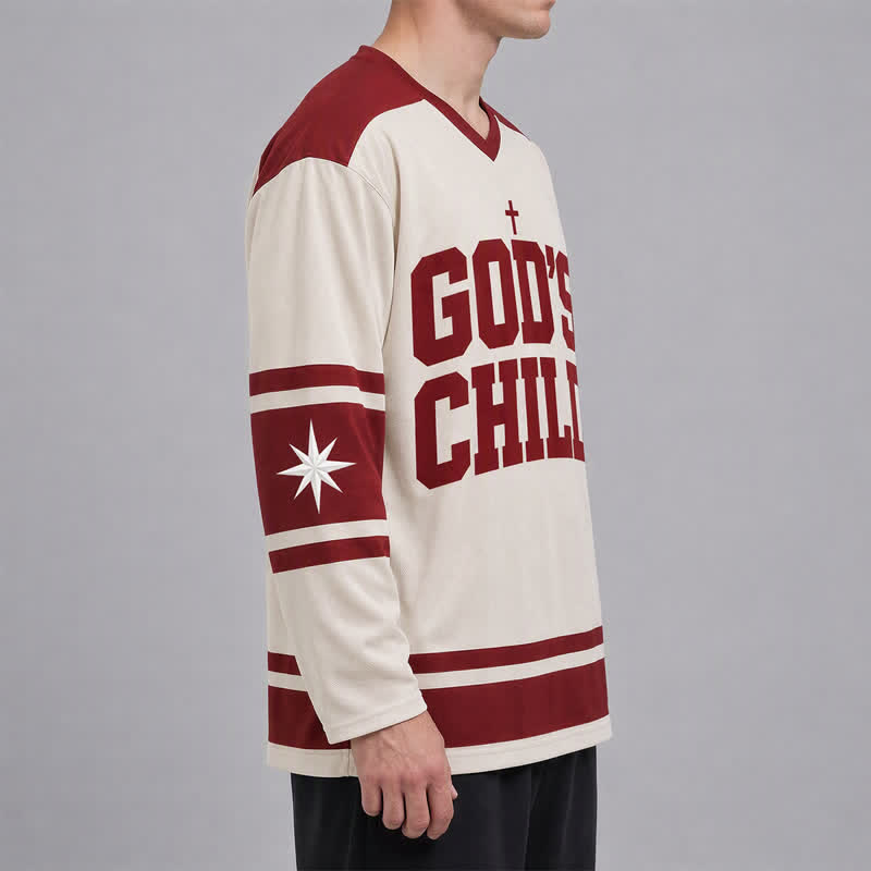 Christianartworkshop God's Child Walk By Faith Hockey Jersey - image 5