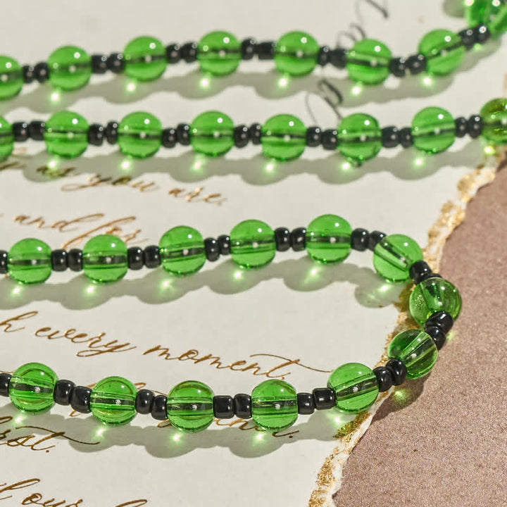 Christianartworkshop Sculpted Glass Jesus Portrait Beaded Necklace: Symbol of Quiet Sacred Blessing - image 4