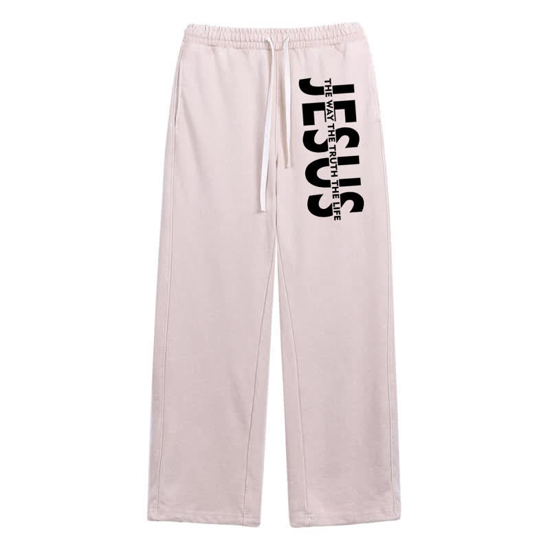 Christianartworkshop Jesus The Way The Truth The Life Washed Sweatpants - Apricot - 2XL - image 32