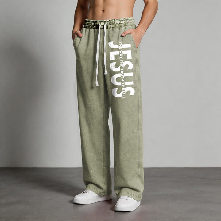 Christianartworkshop Jesus The Way The Truth The Life Washed Sweatpants - image 20