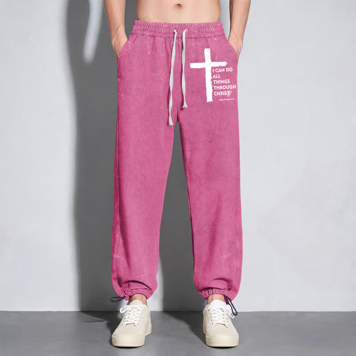 Christianartworkshop Walk By Faith Cross Washed Sweatpants - image 46