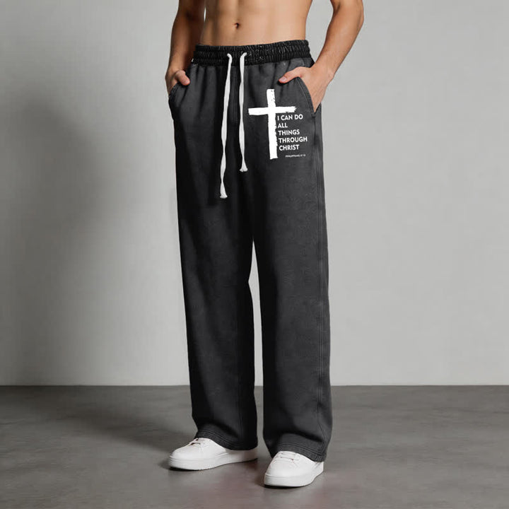 Christianartworkshop Walk By Faith Cross Washed Sweatpants - image 12
