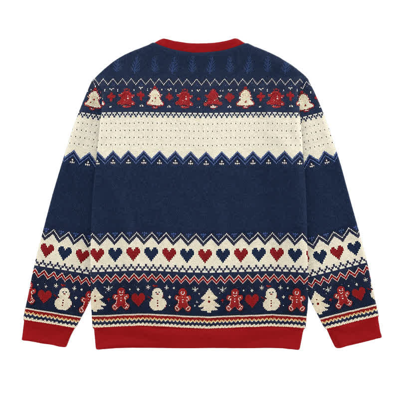 Christianartworkshop Walk By Faith Vintage Ugly Christmas Festive Lightweight Sweater - image 1
