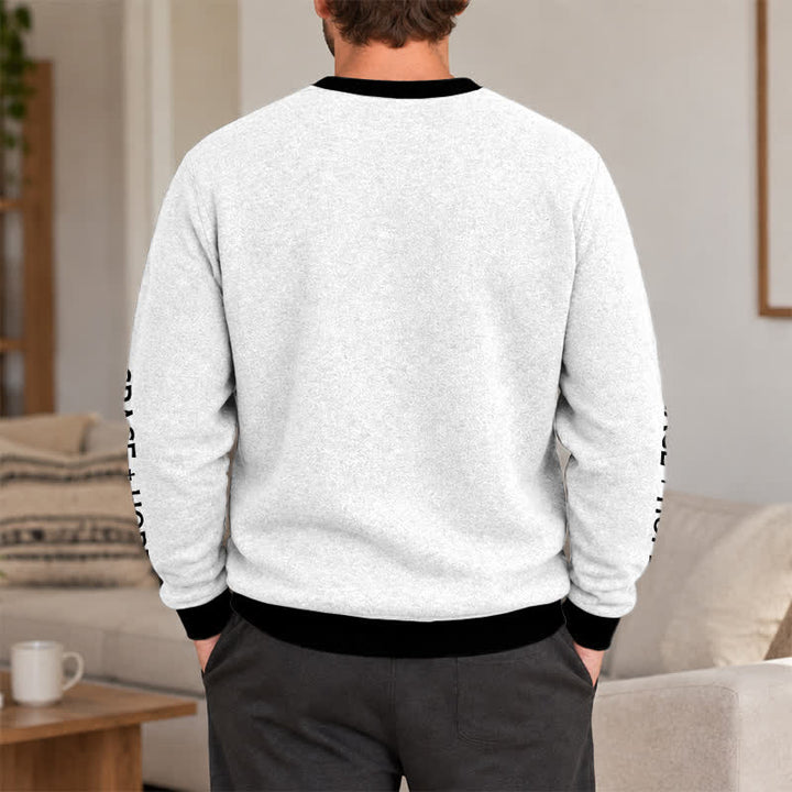 Christianartworkshop Jesus Saved My Life Contrast Trim Faith Lightweight Sweater - image 3