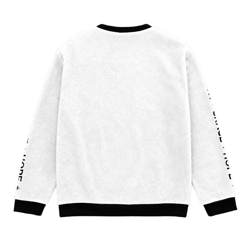 Christianartworkshop Jesus Saved My Life Contrast Trim Faith Lightweight Sweater - image 1