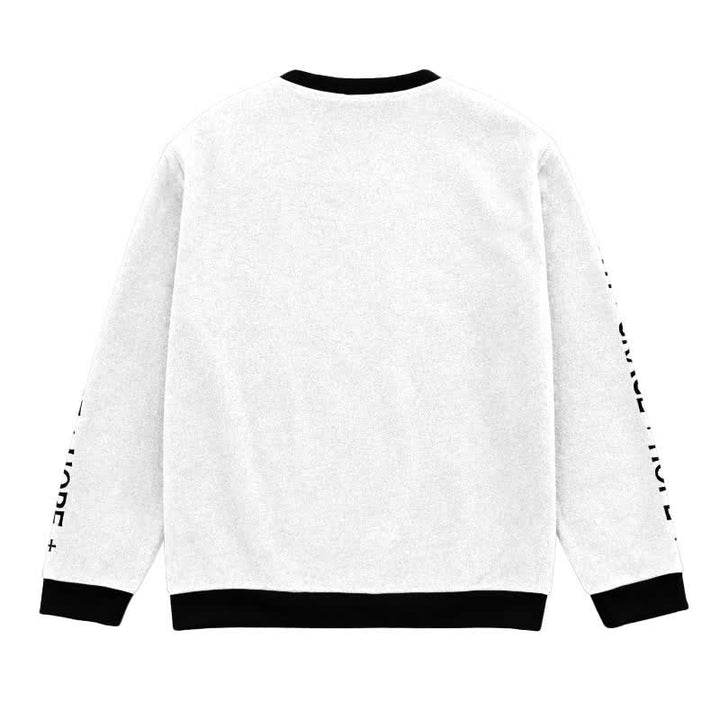 Christianartworkshop Jesus Saved My Life Contrast Trim Faith Lightweight Sweater - image 1