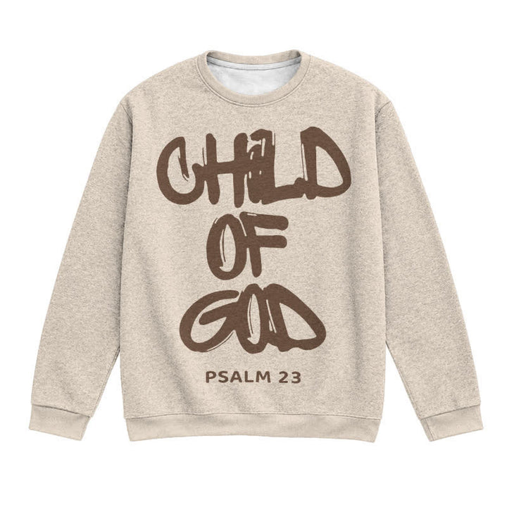 Christianartworkshop Child Of God Psalm 23 Faith Lightweight Sweater - Beige - 3XL - image 9