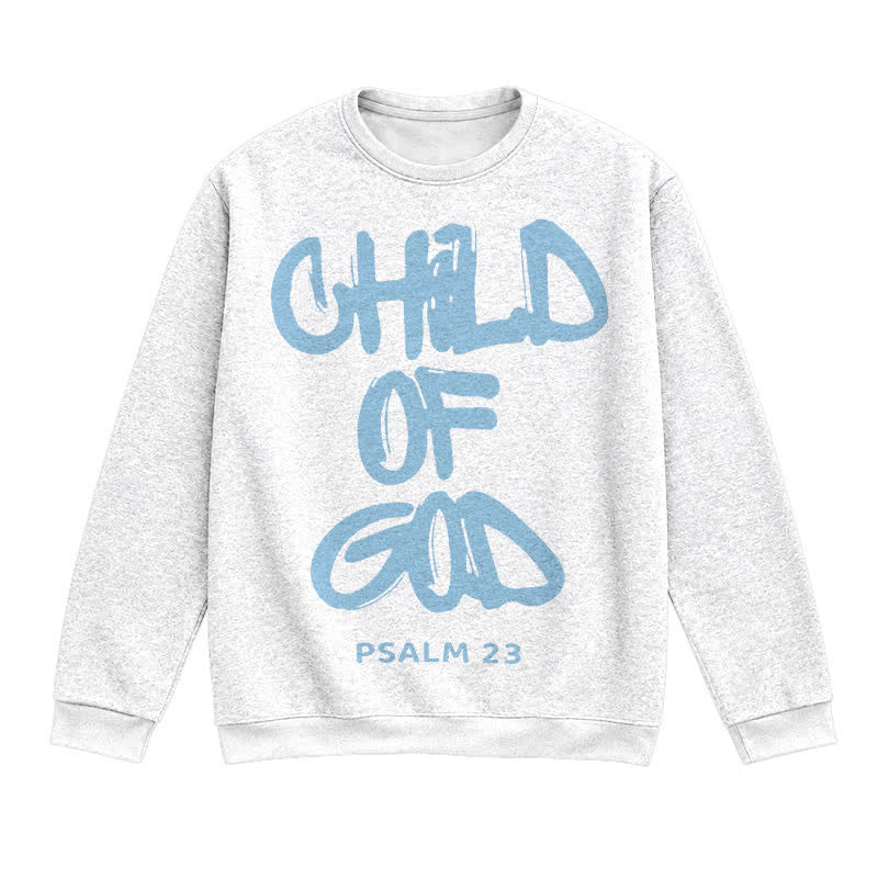 Christianartworkshop Child Of God Psalm 23 Faith Lightweight Sweater - White - 3XL - image 0