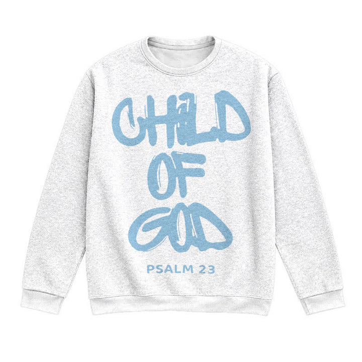 Christianartworkshop Child Of God Psalm 23 Faith Lightweight Sweater - White - 3XL - image 0