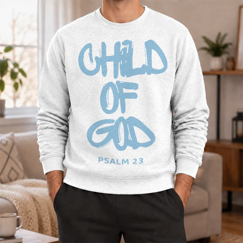 Christianartworkshop Child Of God Psalm 23 Faith Lightweight Sweater - image 2