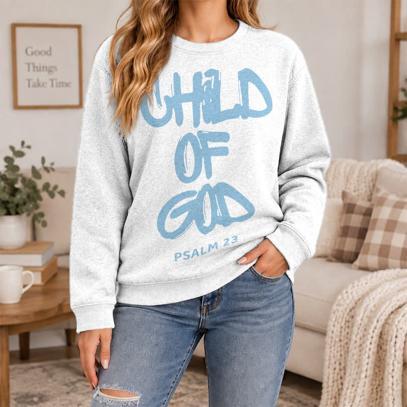 Christianartworkshop Child Of God Psalm 23 Faith Lightweight Sweater - image 4