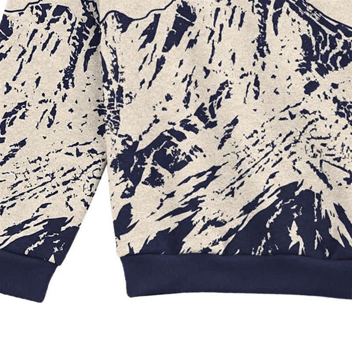 Christianartworkshop Jesus & Cross Sandstone Mountain Horizon Crewneck Pullover Faith Lightweight Sweater - image 7