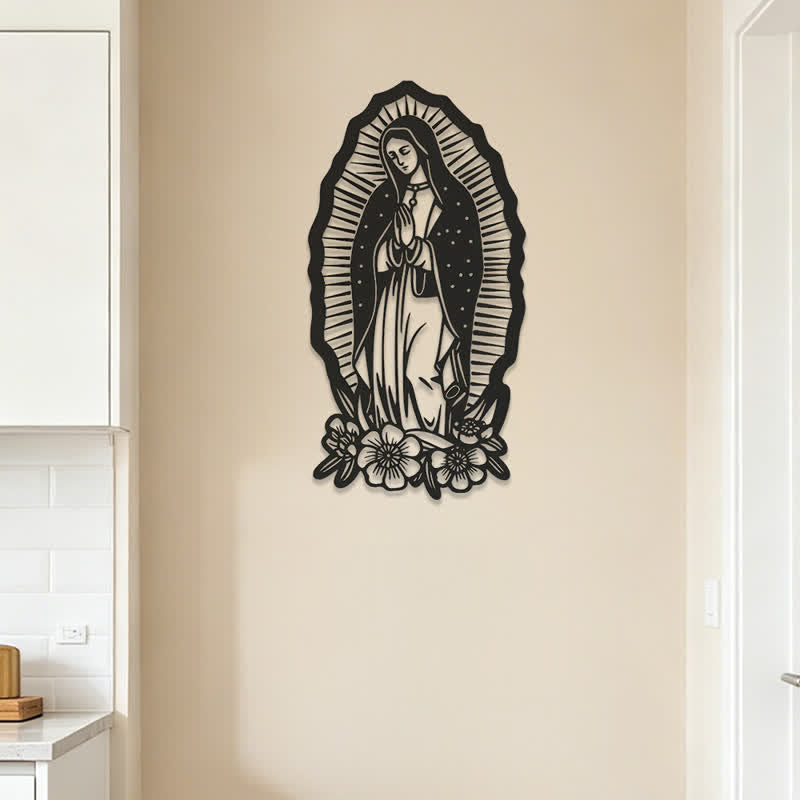 Christianartworkshop Our Lady of Guadalupe Metal Wall Decor: A Symbol of Faith and Divine Grace - image 1