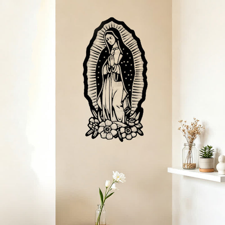 Christianartworkshop Our Lady of Guadalupe Metal Wall Decor: A Symbol of Faith and Divine Grace - image 3