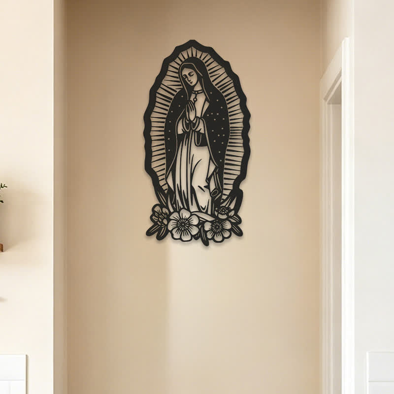 Christianartworkshop Our Lady of Guadalupe Metal Wall Decor: A Symbol of Faith and Divine Grace - image 2