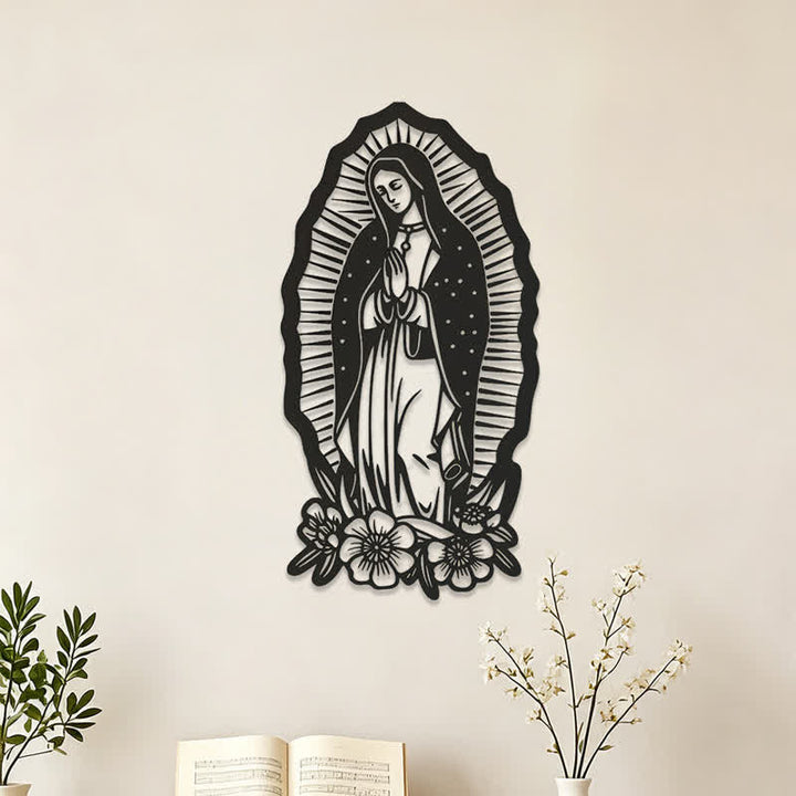 Christianartworkshop Our Lady of Guadalupe Metal Wall Decor: A Symbol of Faith and Divine Grace - image 0