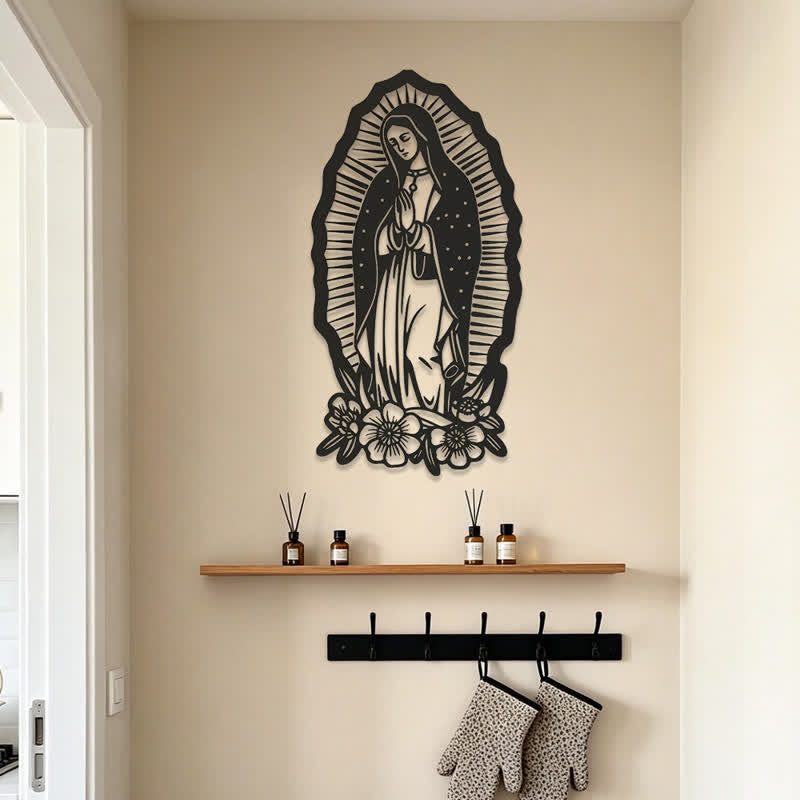 Christianartworkshop Our Lady of Guadalupe Metal Wall Decor: A Symbol of Faith and Divine Grace - image 4