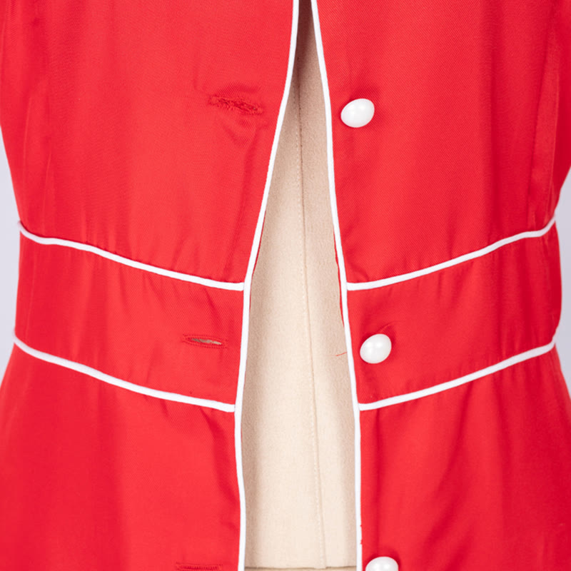 Christianartworkshop Multicolor Flared Sleeves Cassock with Cross Motifs & Ritual Aesthetic - image 6