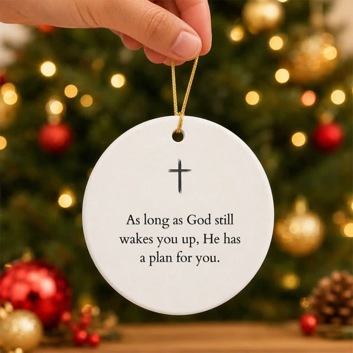 Christianartworkshop Simple Cross Text Hanging Ornament: Symbol of Unfailing Divine Purpose - image 5