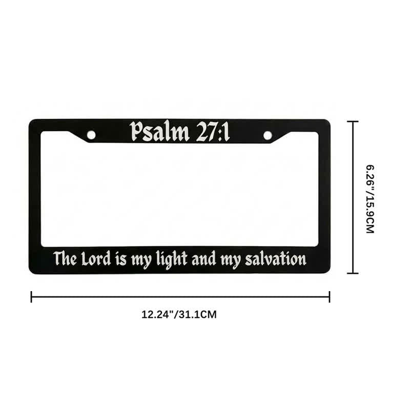 Christianartworkshop Psalm 18:32 Scripture Metal Car Frame: Emblem of Abiding Heavenly Strength - image 9