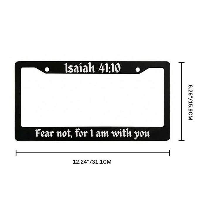 Christianartworkshop Psalm 18:32 Scripture Metal Car Frame: Emblem of Abiding Heavenly Strength - image 11