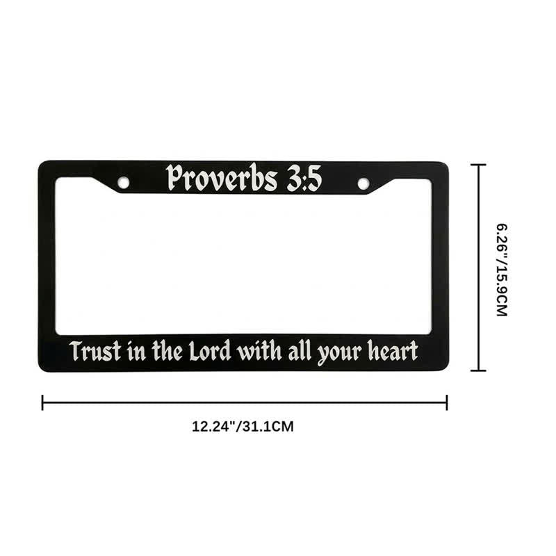 Christianartworkshop Psalm 18:32 Scripture Metal Car Frame: Emblem of Abiding Heavenly Strength - image 14