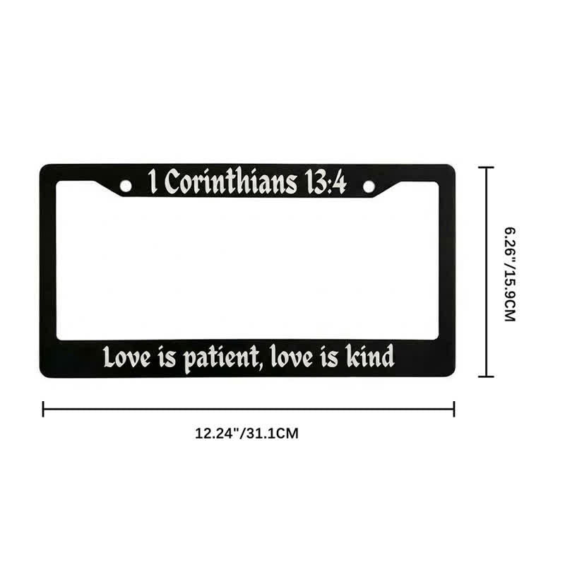 Christianartworkshop Psalm 18:32 Scripture Metal Car Frame: Emblem of Abiding Heavenly Strength - image 21