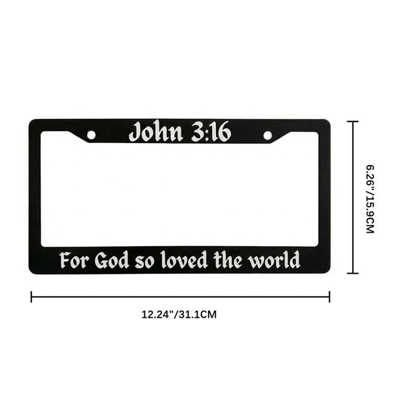 Christianartworkshop Psalm 18:32 Scripture Metal Car Frame: Emblem of Abiding Heavenly Strength - image 24