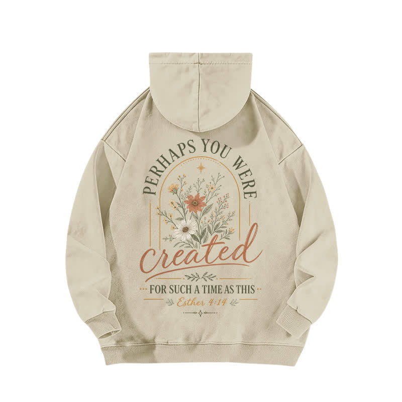 Christianartworkshop For Such A Time As This Floral Washed Hoodie - image 1