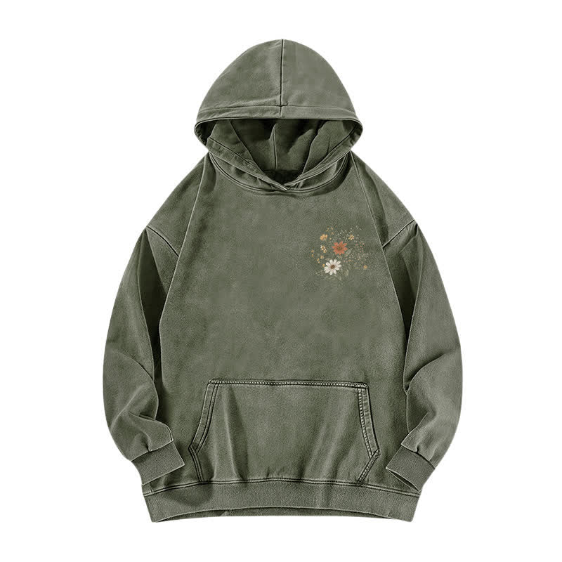 Christianartworkshop For Such A Time As This Floral Washed Hoodie - image 11