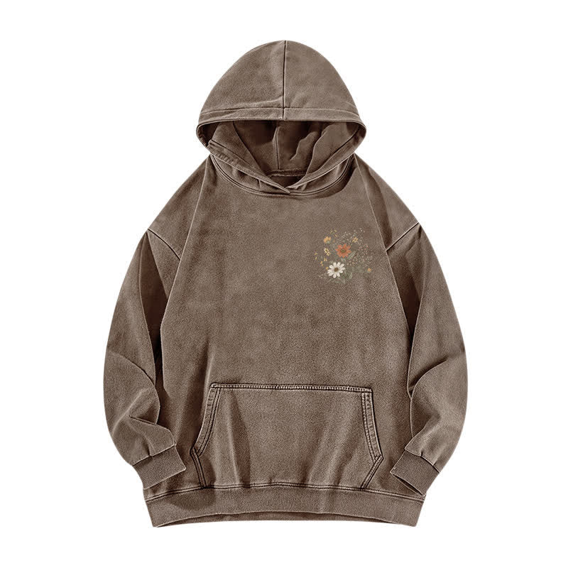 Christianartworkshop For Such A Time As This Floral Washed Hoodie - image 17