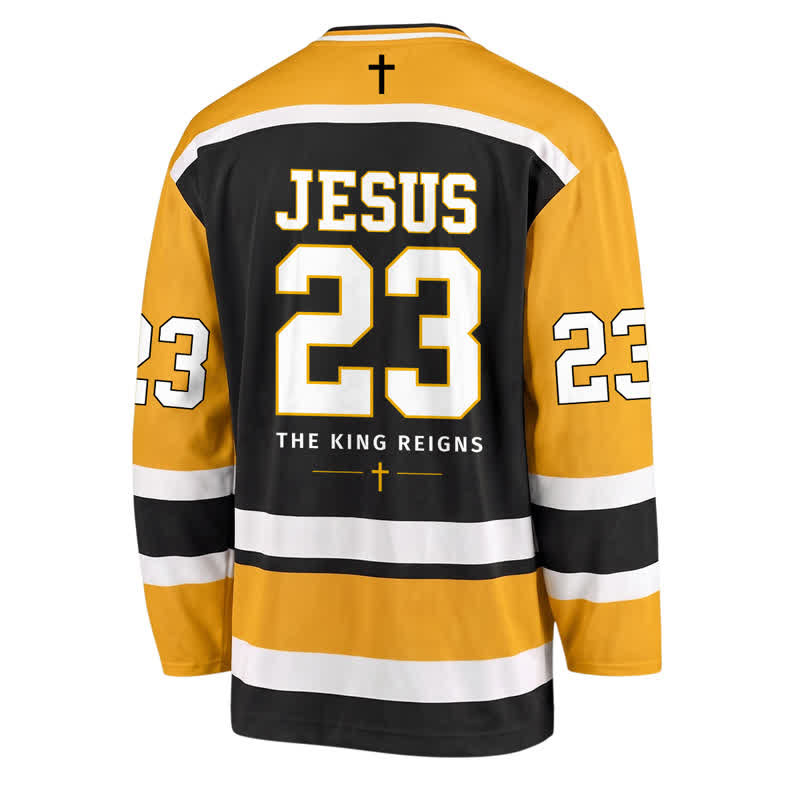 Christianartworkshop Lion Of Judah Revelation 5:5 Long Sleeve Hockey Jersey - image 1