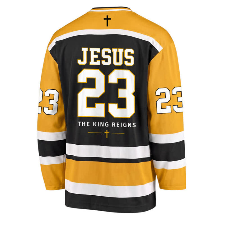 Christianartworkshop Lion Of Judah Revelation 5:5 Long Sleeve Hockey Jersey - image 1