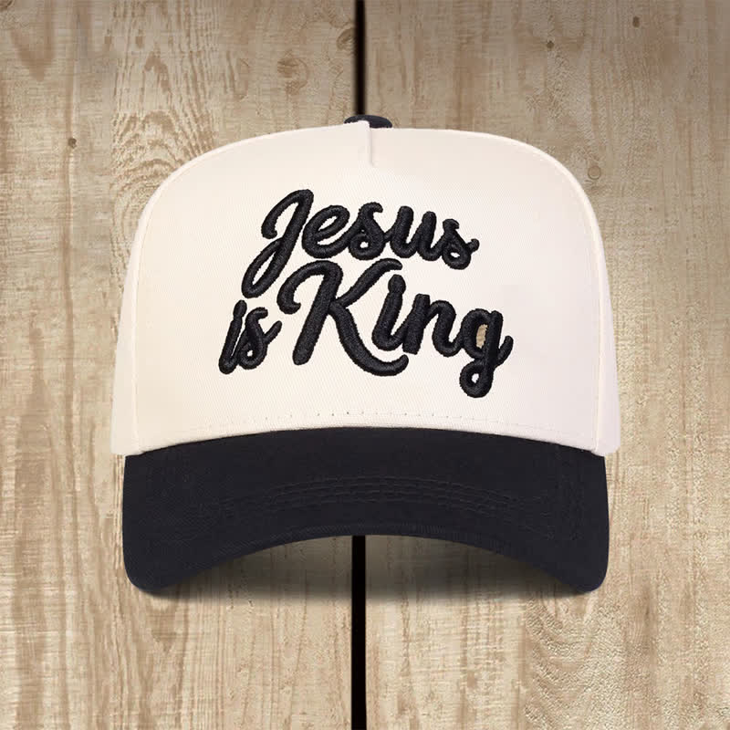 Christianartworkshop Color Block Faith Statement Baseball Hat: Token of Gentle Sacred Daily Witness - Black - image 0