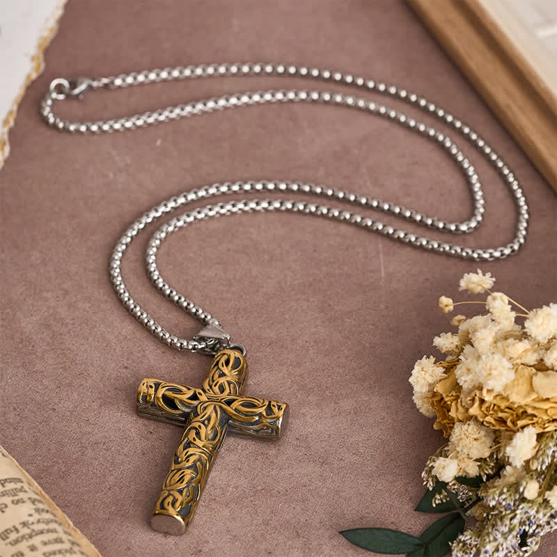 FREE Today: Hollow Twisted Knot Relief Cross Pendant Necklace: Timeless Emblem of Gentle Heavenly Guardianship - image 17