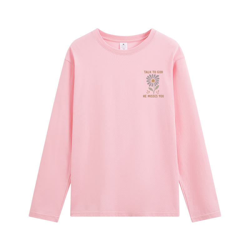 Christianartworkshop Dual-Sided Ecclesiastes 3:11 Floral Long Sleeve T-Shirt - image 20