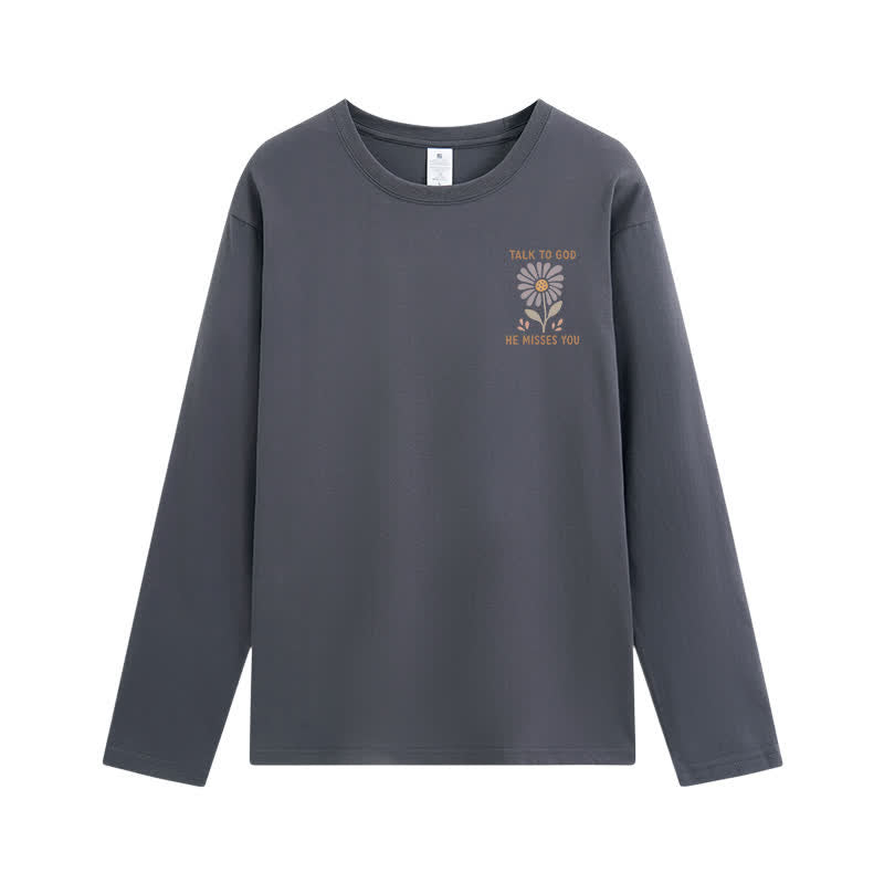 Christianartworkshop Dual-Sided Ecclesiastes 3:11 Floral Long Sleeve T-Shirt - image 23