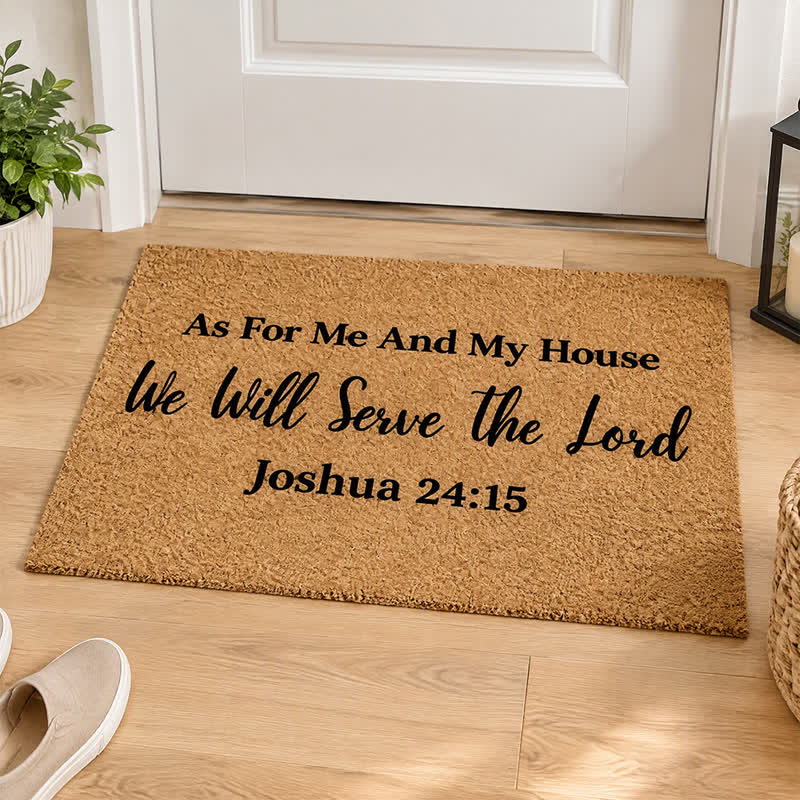 Christianartworkshop Plain Text Faith Verse Artificial Coir Doormat - image 2
