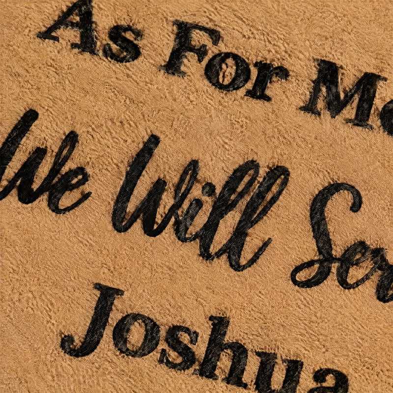 Christianartworkshop Plain Text Faith Verse Artificial Coir Doormat - image 4