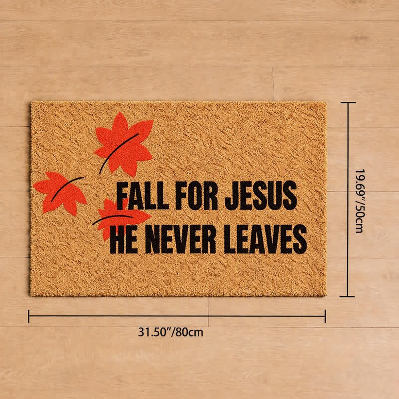 Christianartworkshop Fall Decor Scripture Quote Artificial Coir Doormat - 19.69''*31.5''/50*80cm - image 8