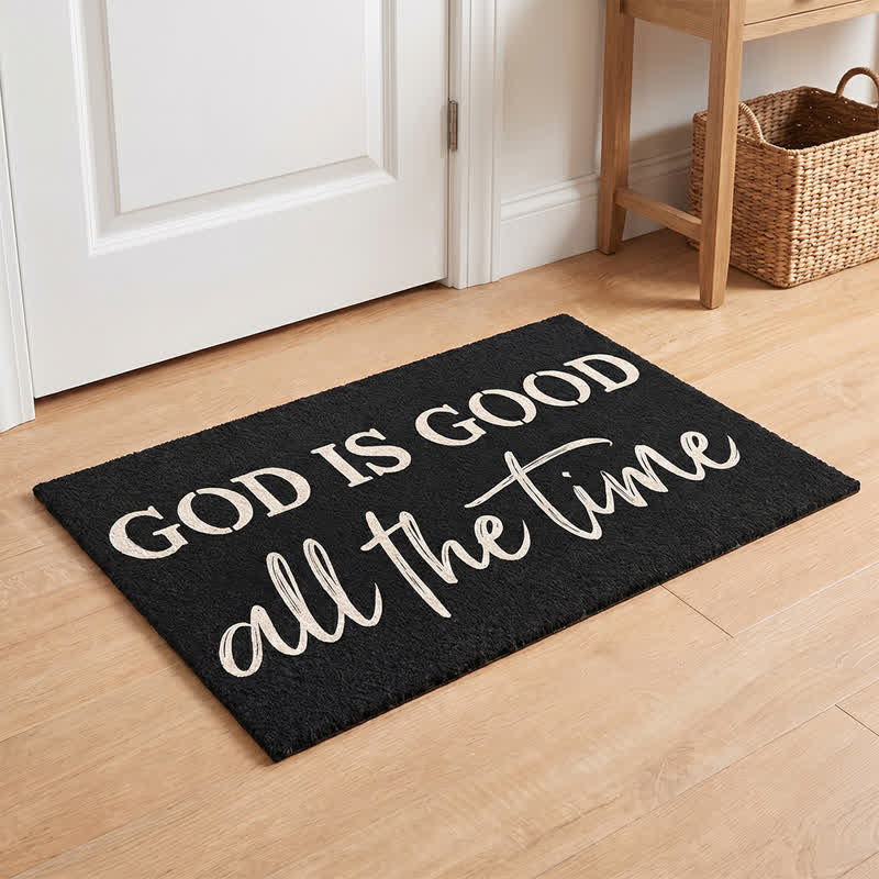 Christianartworkshop Modern Rustic Faith Quote Artificial Coir Doormat - image 2