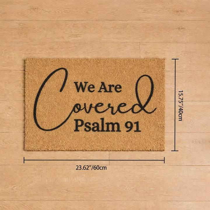 Christianartworkshop Psalm 91 Large Script Artificial Coir Doormat - 15.75''*23.62''/40*60cm - image 8