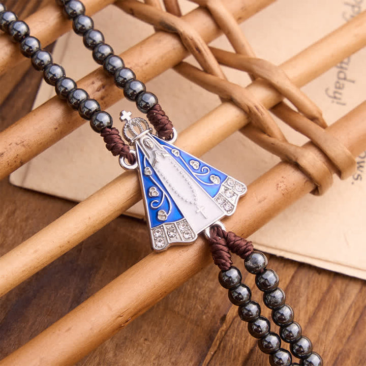 FREE Today: Braided Bead Car Pendant with Our Lady of Aparecida - image 4