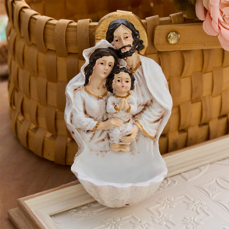 Christianartworkshop Sculpted Nativity Holy Water Font: Emblem of Tender Heavenly Shelter - image 1