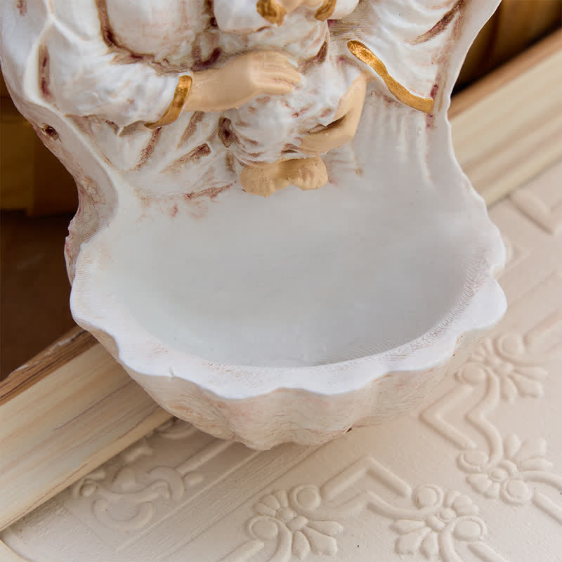 Christianartworkshop Sculpted Nativity Holy Water Font: Emblem of Tender Heavenly Shelter - image 4