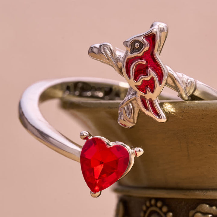 Christianartworkshop The Vitality of Jesus: Red Cardinal Adjustable Ring - image 4