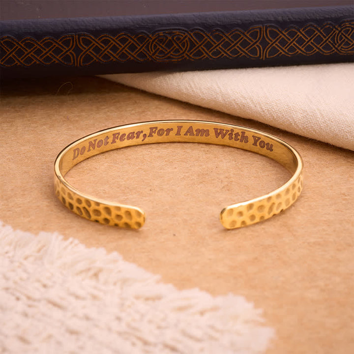 Christianartworkshop Hidden Scripture Stainless Cuff Bracelet: Secret Reminder of Divine Companionship - image 1