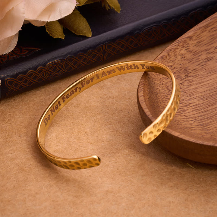 Christianartworkshop Hidden Scripture Stainless Cuff Bracelet: Secret Reminder of Divine Companionship - image 2