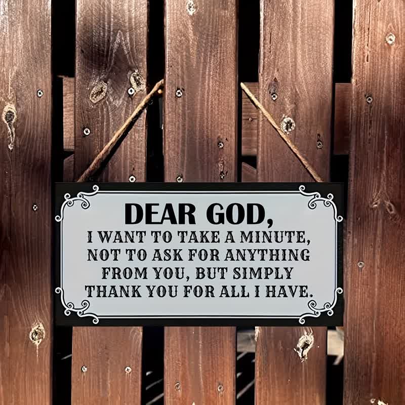 Christianartworkshop Vintage Metal Inspirational Quote Wall Decor : Emblem of Heartfelt Grateful Prayer - image 0