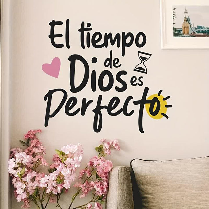Christianartworkshop Inspirational Divine Message Plastic Wall Sticker: Icon of Warm Sacred Home Blessing - image 0